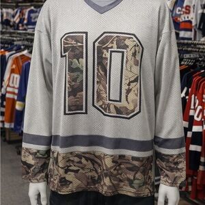 Camouflage and Gray Men's Jersey